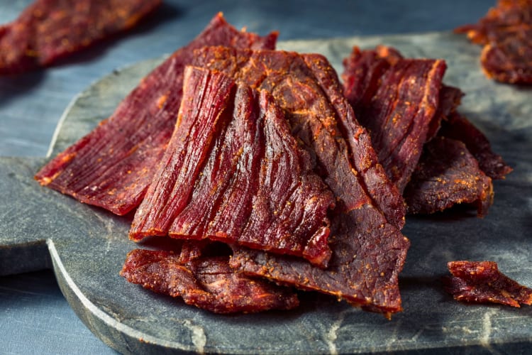 Homemade beef jerky.