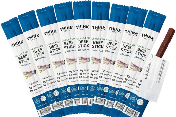 Think Jerky beef sticks. 
