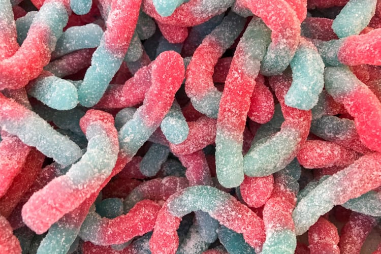 Lots of fizzy sweets.