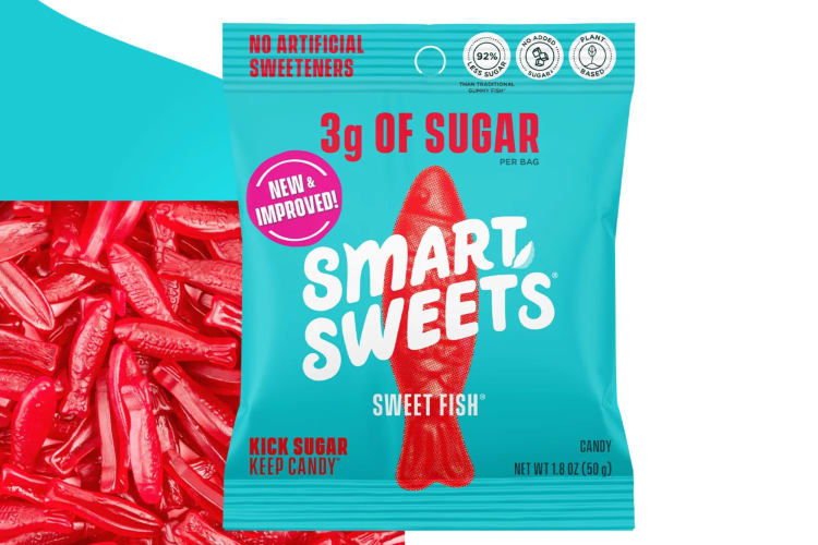 A bag of Sweet Fish candy.