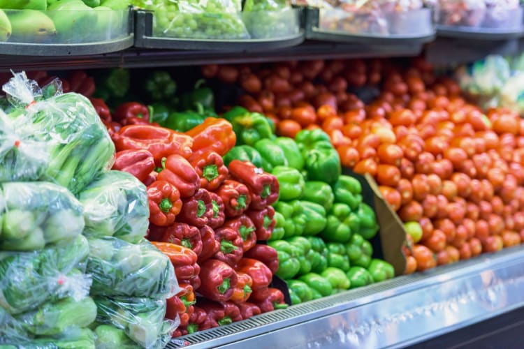 A greengrocers is a good place to find the healthiest cheap food.