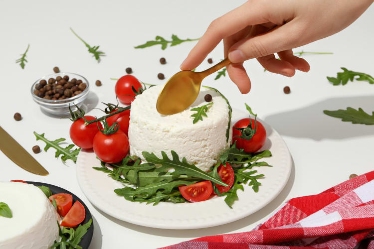 Ricotta cheese is one of the healthiest cheeses that's high in protein