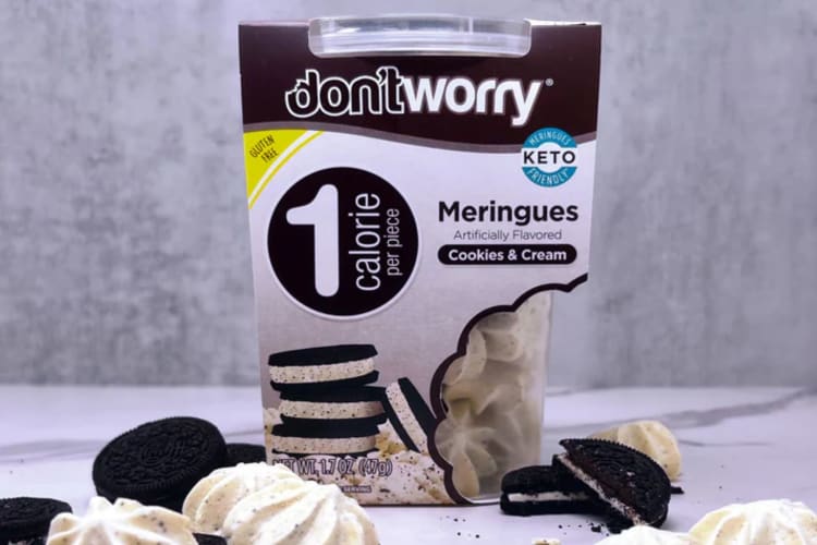 These healthiest cookies are sugar-free, gluten-free meringues with just 1 calorie per bite.