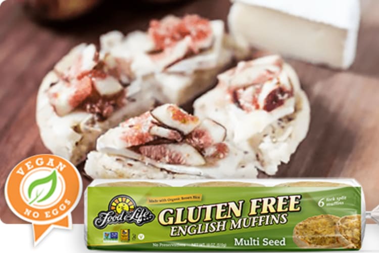 Gluten-free vegan English muffins.