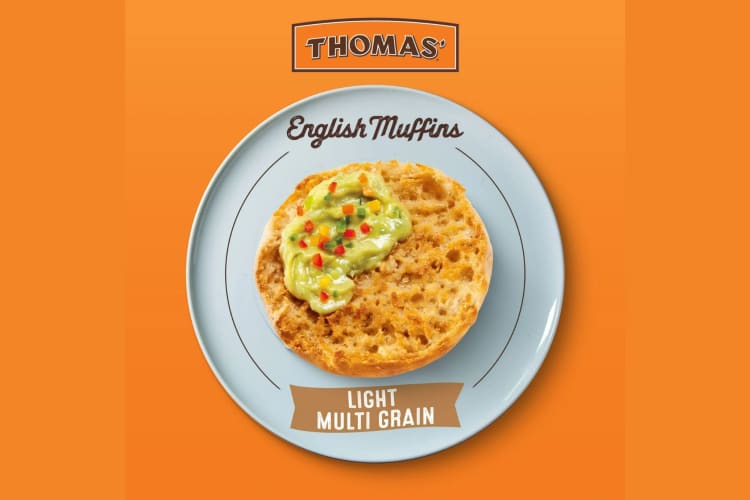 Thomas' Light Multi-Grain English Muffins.