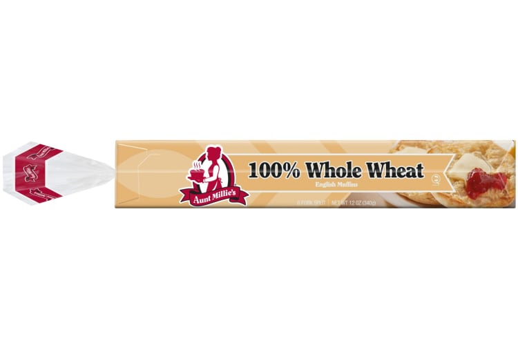 100% Whole Wheat English Muffins.