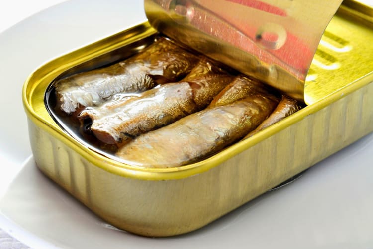A tin of sardines.