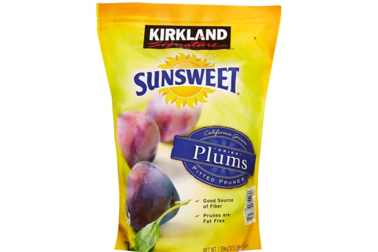 A bag of dried plums.