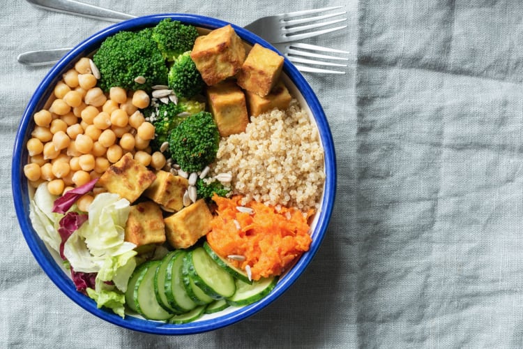 A buddha bowl is one of the healthiest frozen meals.