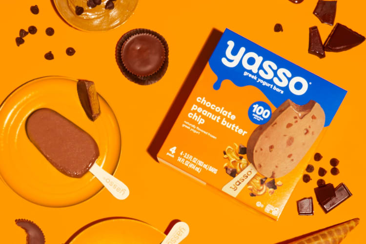 Yasso chocolate peanut butter chip bars.