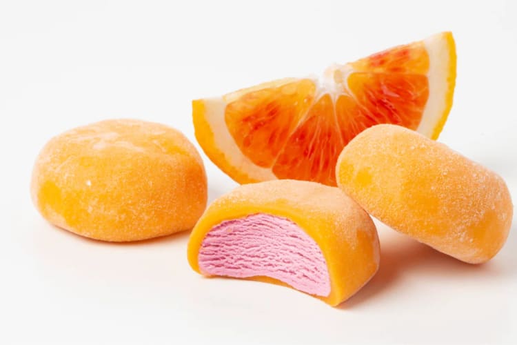 Fruit-based mochi ice cream.