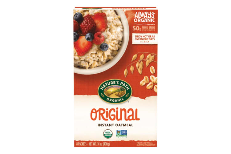 A pack of nutritious, organic and wholegrain oatmeal.
