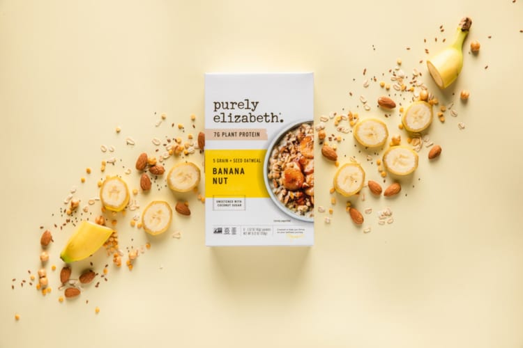 A packet of organic oatmeal.