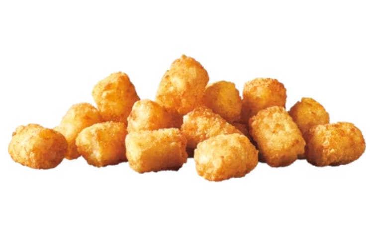 Crispy tots fried to a golden brown and lightly seasoned with salt.