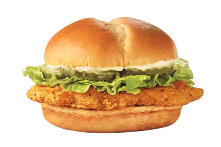 A crispy chicken sandwich doesn’t seem like the healthiest option but it's actually one of the healthiest items at Sonic.