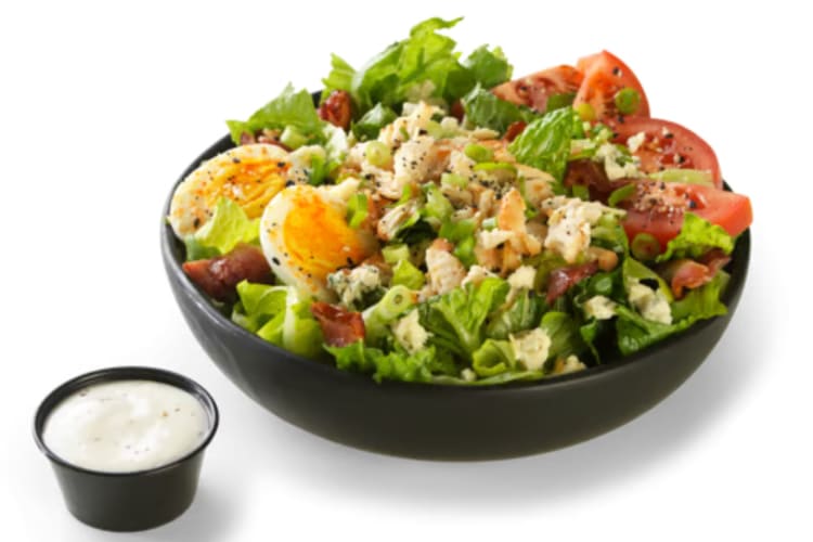 The Cobb salad is one of the healthiest items at Buffalo Wild Wings.
