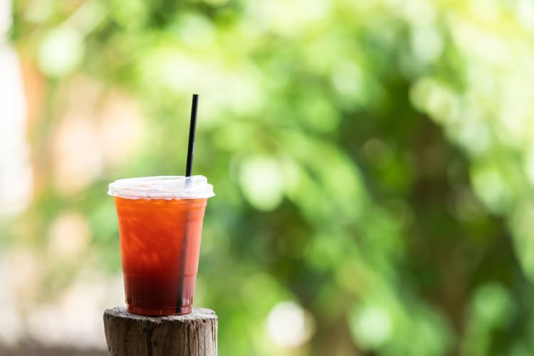 the unsweetened tea is one of the healthiest items at Jack in the Box.
