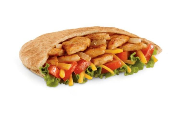 The chicken fajita pita is one of the healthiest items at Jack in the Box.