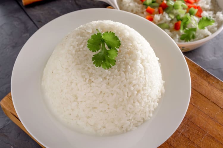 Steamed white rice is one of the healthiest items at Panda Express.