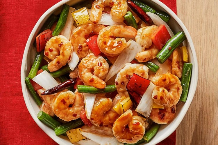 Firecracker Shrimp is one of the healthiest items at Panda Express.