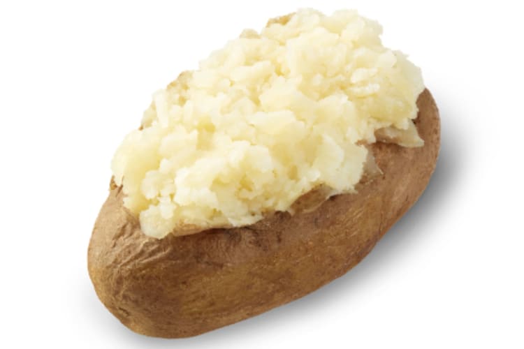 The satisfying simplicity of good, honest, hot, fluffy baked potato perfection.