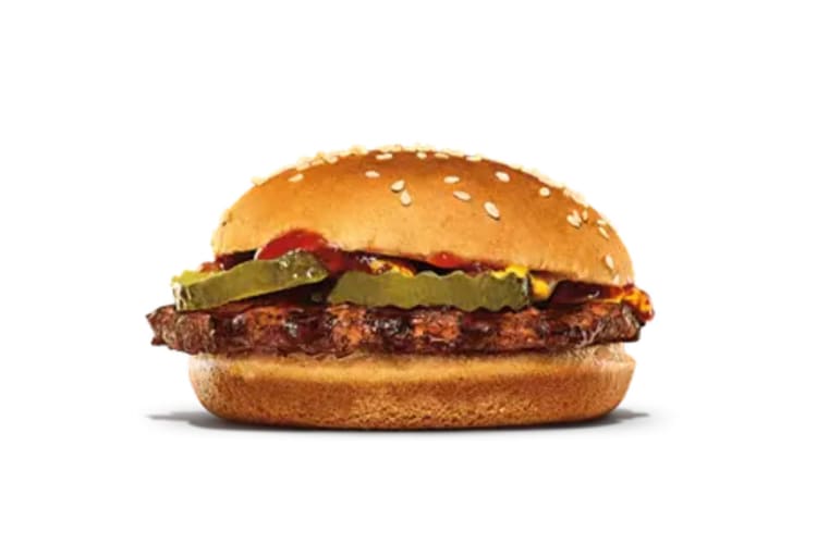 Hamburgers are one of the healthiest items at Burger King.