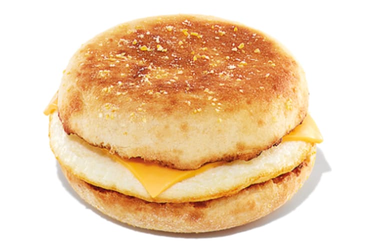 The Egg and Cheese breakfast sandwich is as simple as it gets, making it one of the healthiest items at Dunkin' Donuts.