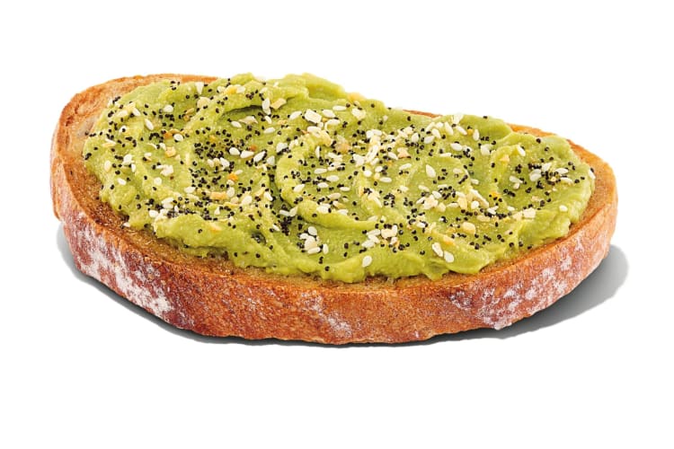 Avocado toast is one of the healthiest items at Dunkin' Donuts.
