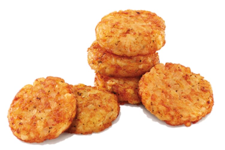 Hash browns are one of the healthiest items at Dunkin' Donuts.