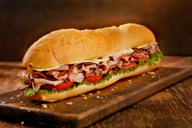 Foot Long Roast Beef and Cheese Sub