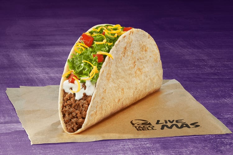 The soft taco supreme is low in calories.