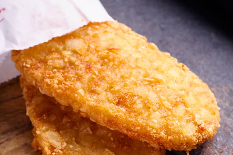 A hash brown is one of the healthiest items at Taco Bell.