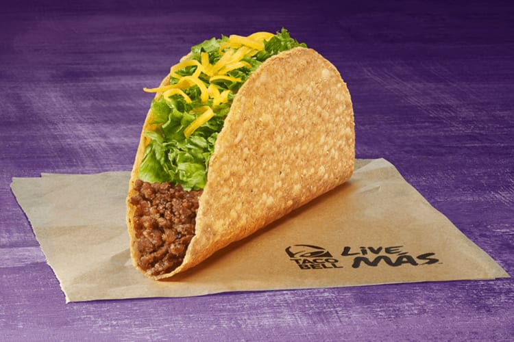 Taco Bell crunchy taco