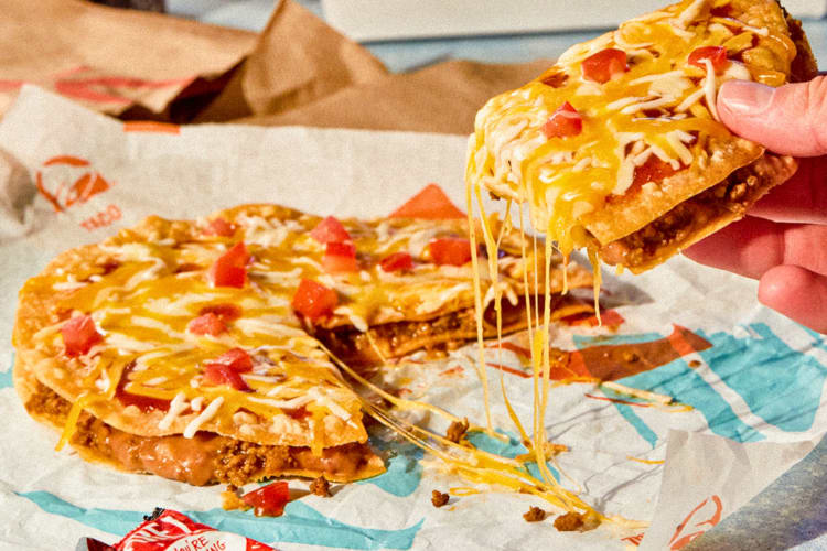 The Mexican pizza is one of the healthiest items at Taco Bell.