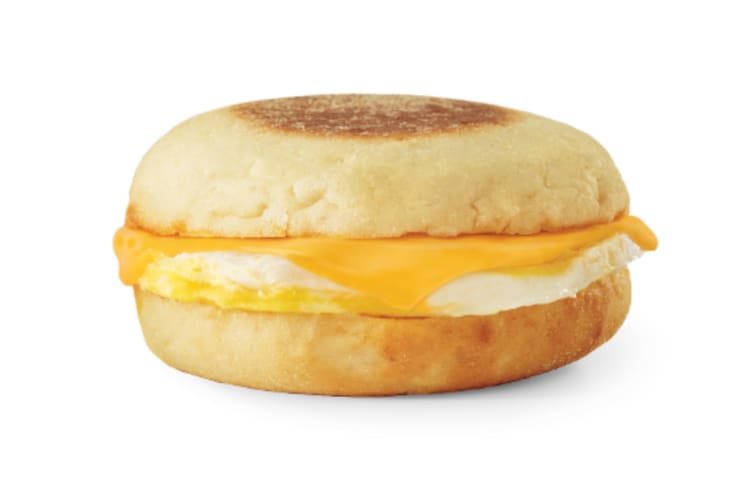An Egg & Cheese English Muffin is one of the healthiest items at Wendy's.