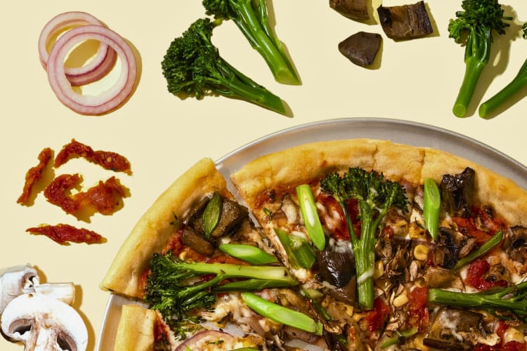 California Pizza Kitchen California Veggie Pizza.