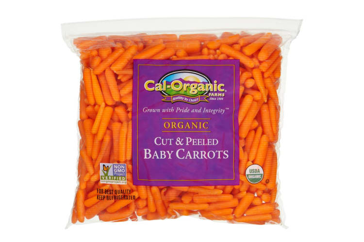 A bag of ready-to-eat carrots.