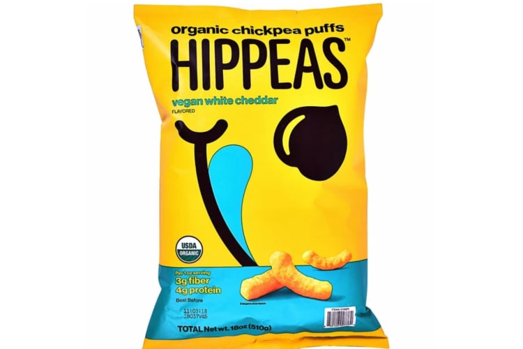 Hippeas Vegan White Cheddar Organic Chickpea Puffs, 18 oz.