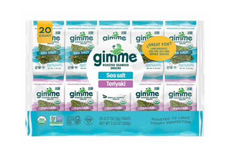 Packs of flavored seaweed.