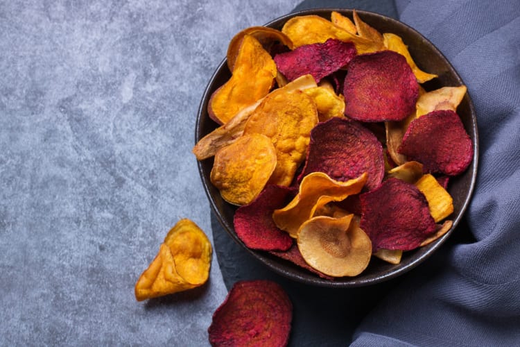 A bowl of healthy chips.