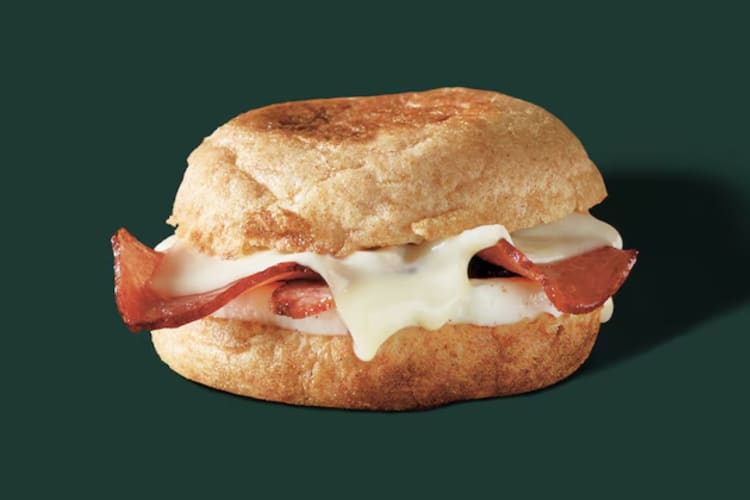 Starbucks Turkey Bacon, Cheddar and Egg White Sandwich.
