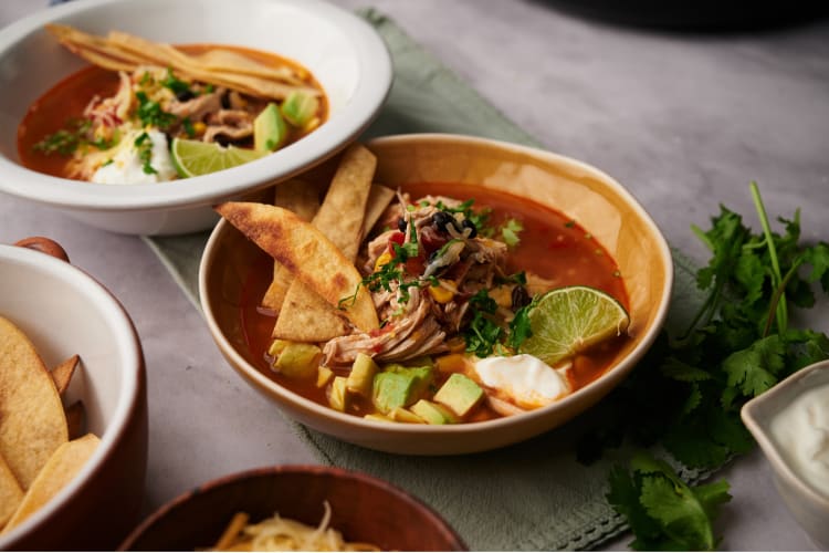 Instant Pot chicken tortilla soup