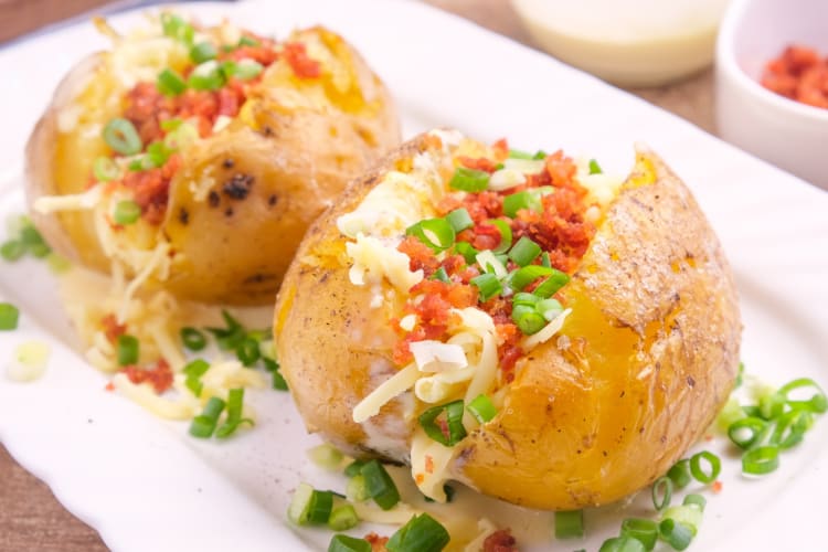 Healthy Instant Pot recipe for baked potatoes