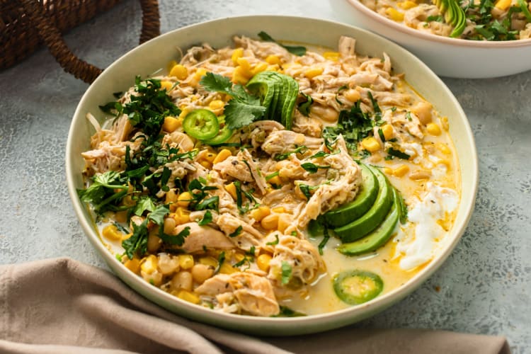 Healthy Instant Pot recipe of white chicken chili