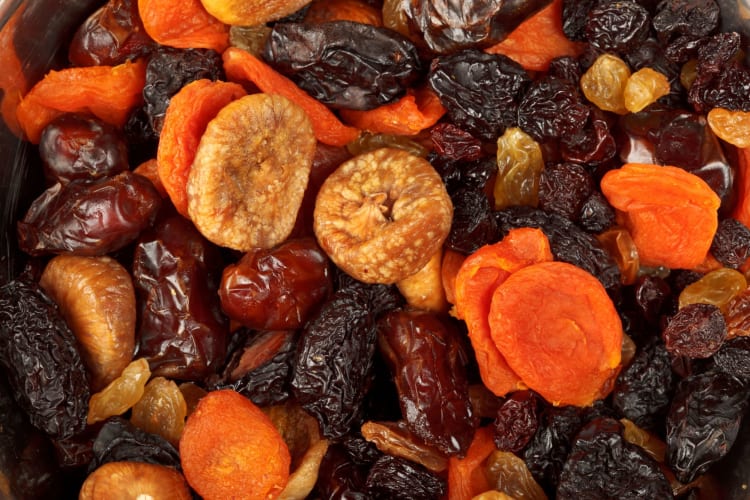 Dried fruit is one of the best healthy snacks.