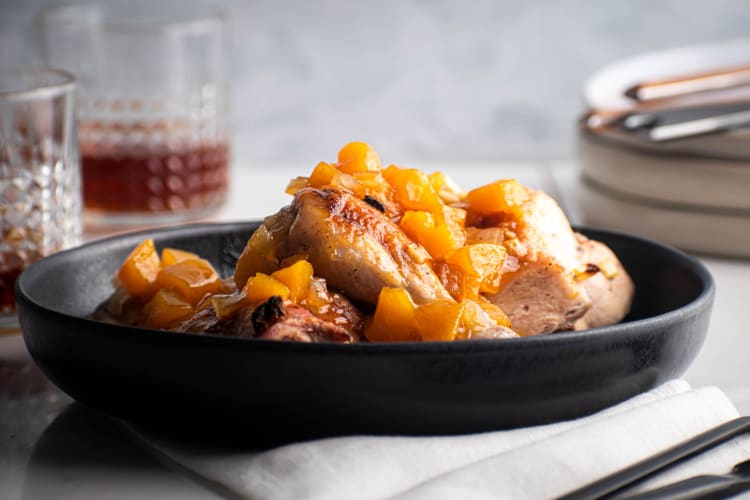 Peach Bourbon Chicken