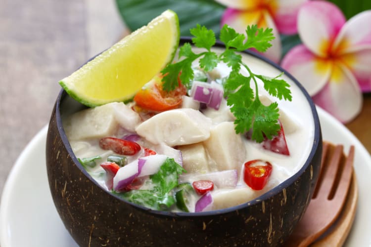 A Samoan fish salad.