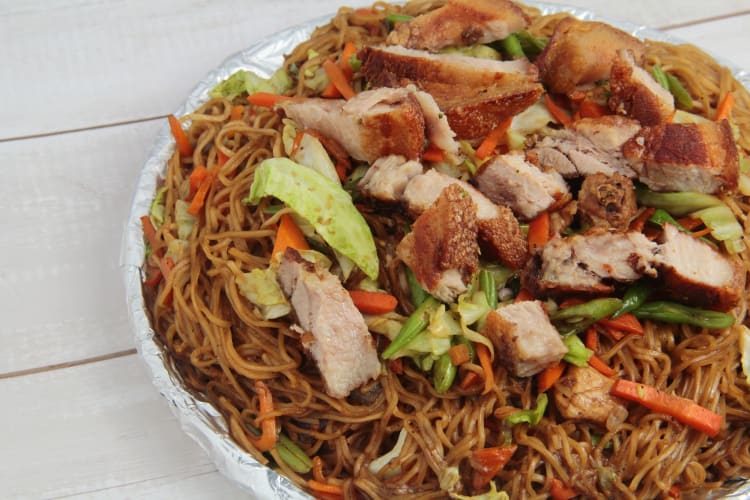 Sapasui or pancit noodle dish.