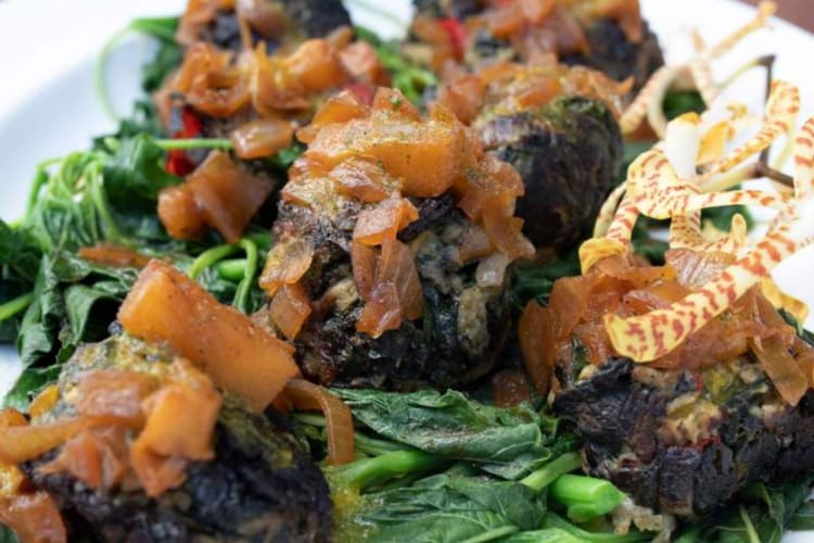 Rourou balls are a popular Islander food.