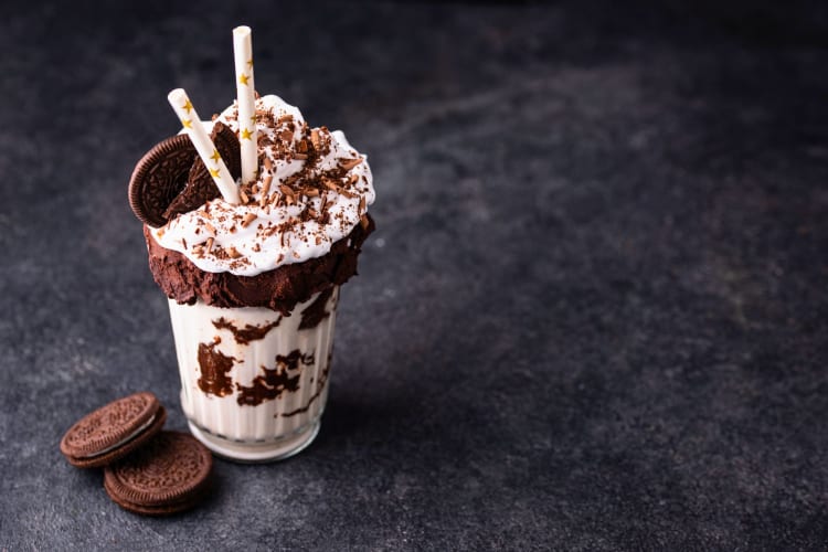 One of the best Jack in the Box secret menu hacks is to order a rich and creamy Oreo shake with mint ice cream instead of their usual vanilla. 